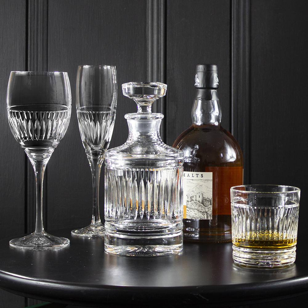 A E Williams Whisky Tumbler With Pewter Viking Highlight Design Large Crystal Glasses With Heavy Base Wine Cocktail Bourbon Drinking Glass Unique Men's Gift For Birthday Party Anniversary