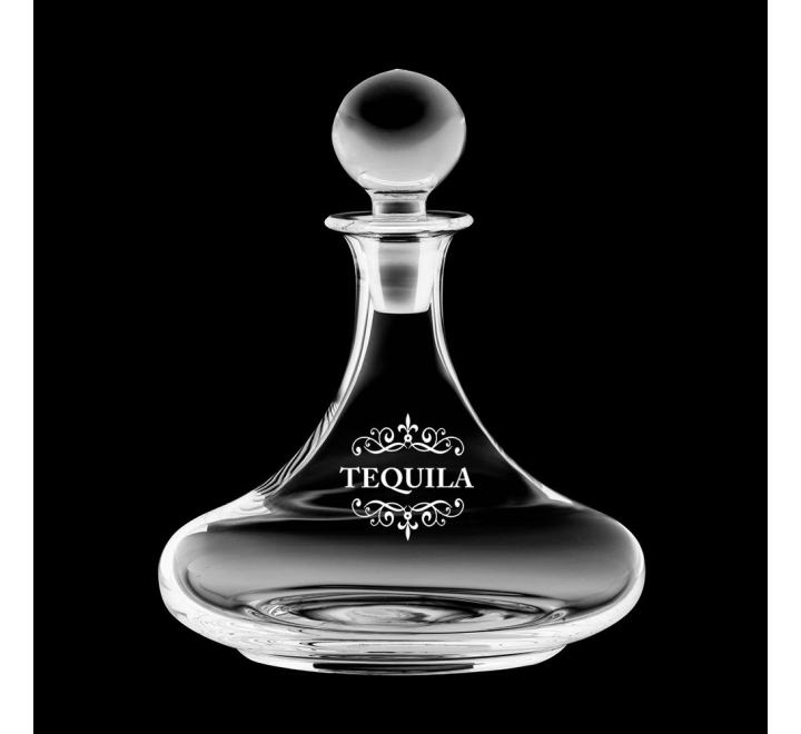 Classic Collection Ships Decanter ENGRAVED TEQUILA, 225mm (Gift Boxed
