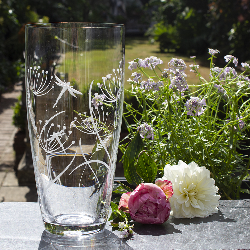 Dragonfly Tall Vase (Giftware) - 250mm (Gift Boxed) | Royal Scot