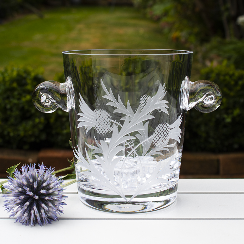 Flower of Scotland (thistle) Ice Bucket 135mm (Gift Boxed) | Royal