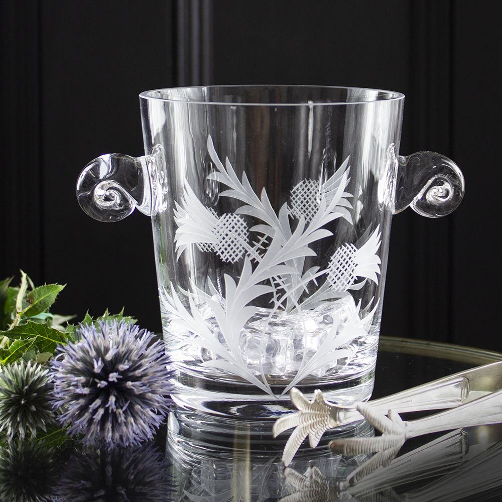 Flower of Scotland (thistle) Ice Bucket 135mm (Gift Boxed) | Royal