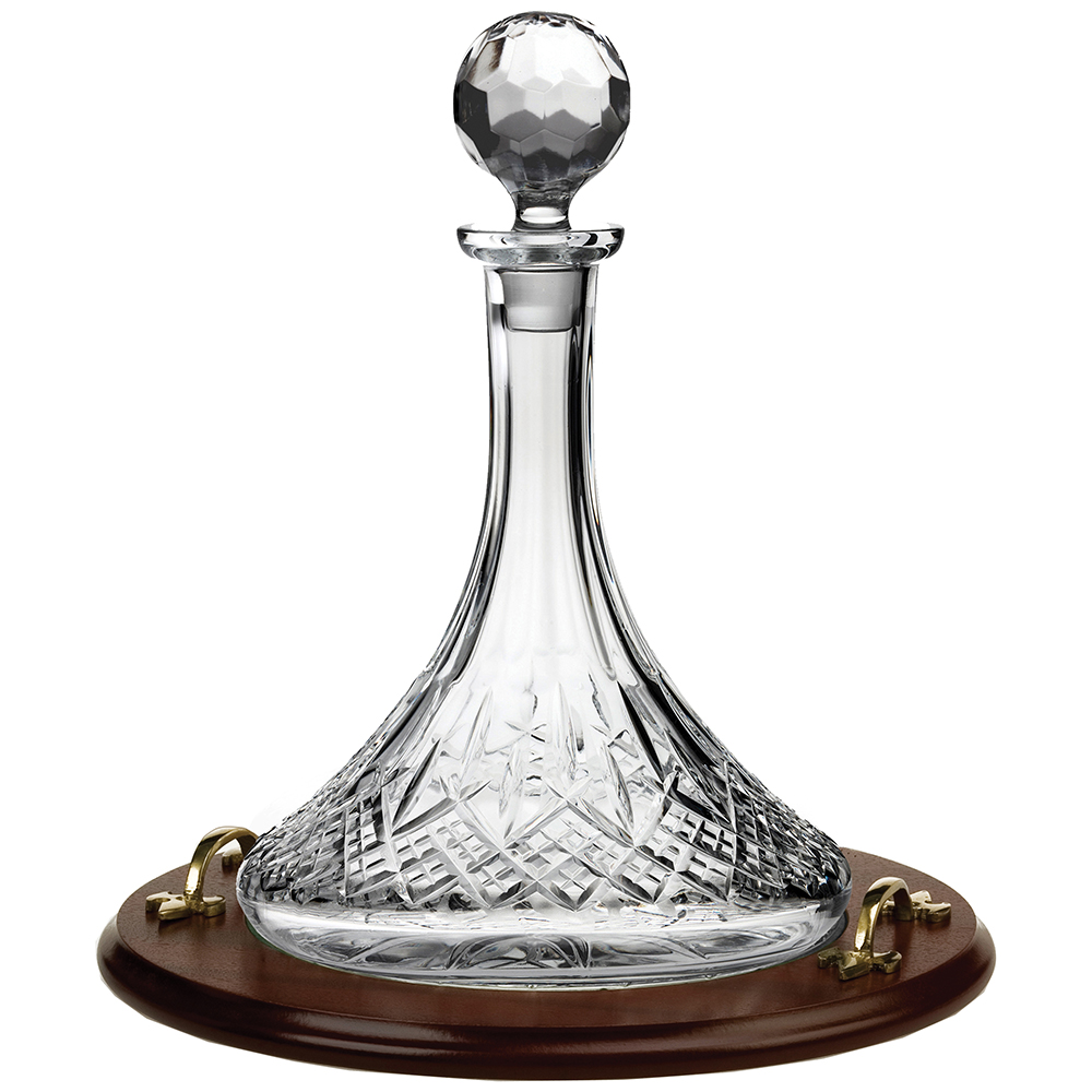 London Ships Tray & Crystal Ships Decanter (Gift Boxed) | Royal