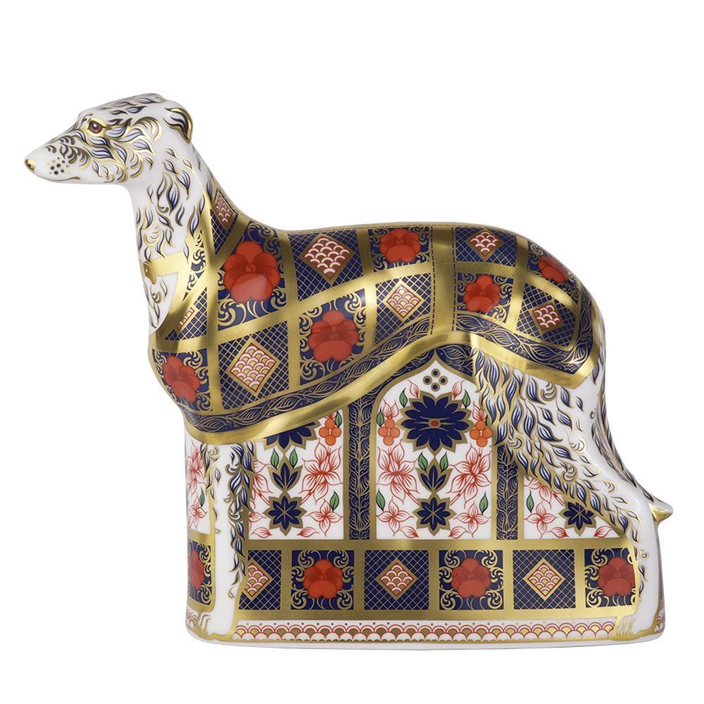 Old Imari Solid Gold Band Lurcher (w190mm) (Gift Boxed) | Royal