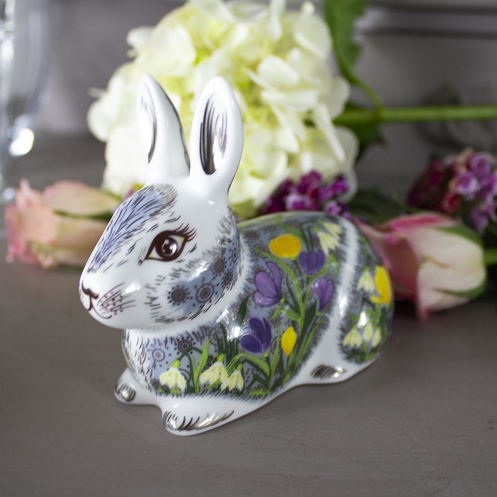 Springtime Bunny (w100mm) (Gift Boxed) | Royal Crown Derby | James