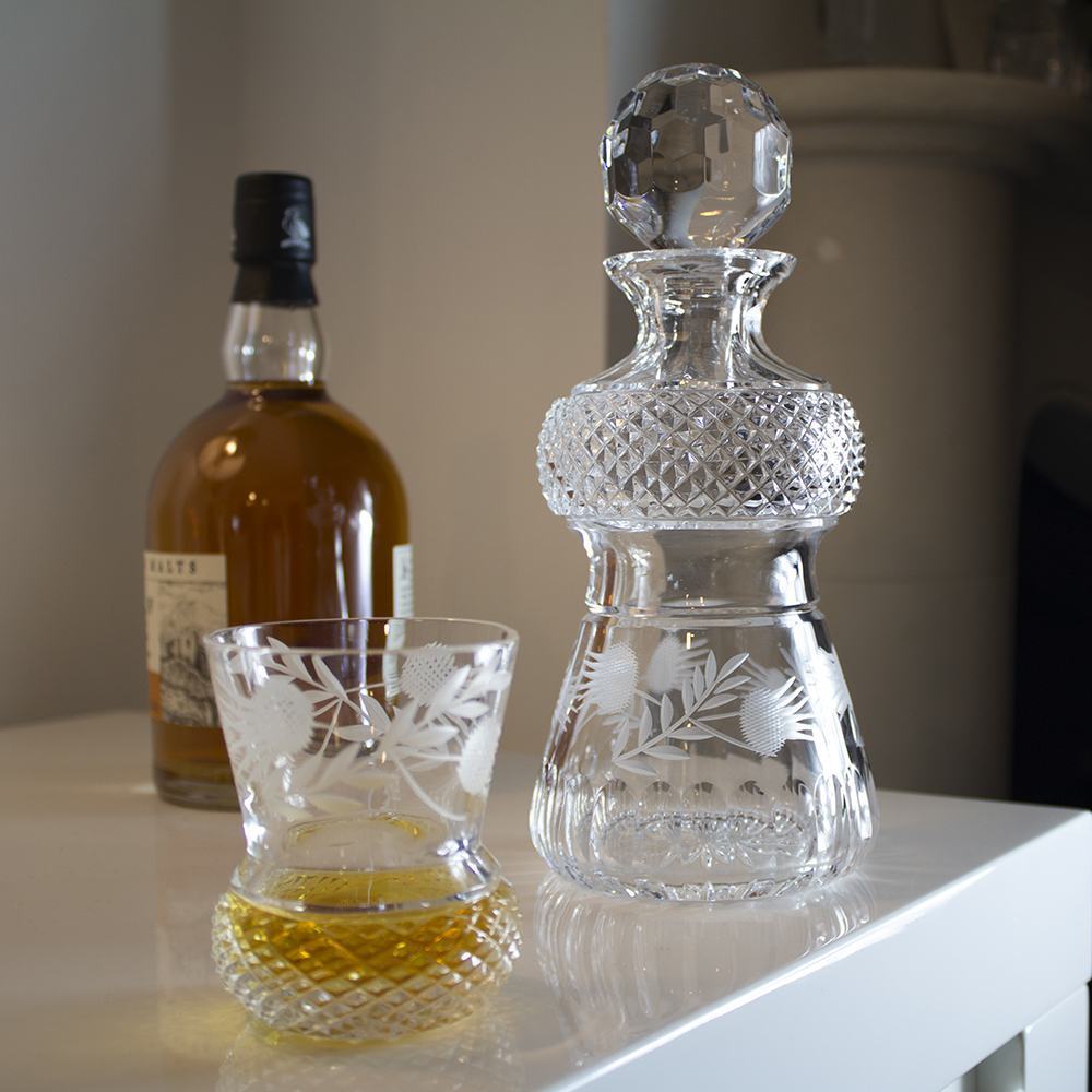 Hallmarked Sterling Silver Gin Decanter Label (in Velvet Pouch) | Royal Scot Crystal - View #5