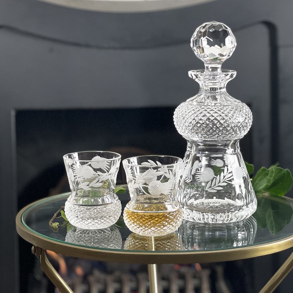 Flower Of Scotland 2 Whisky Tumbler (Thistle Shape) - 85mm