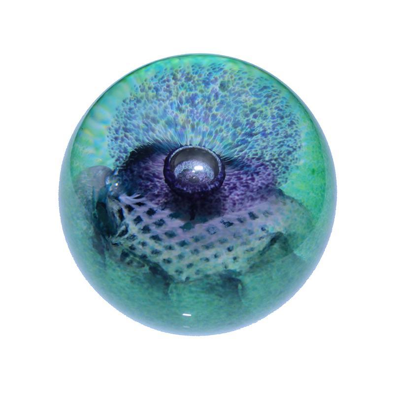 Caithness Glass 'Wonderful World Day Dreamer' Paperweight - Handmade In Scotland, Blue, 80mm Crystal Art Piece