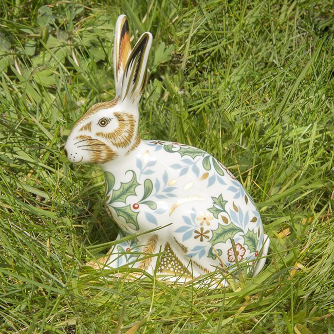 Winter Hare 130mm (Gift Boxed) | Royal Crown Derby | James Pirie